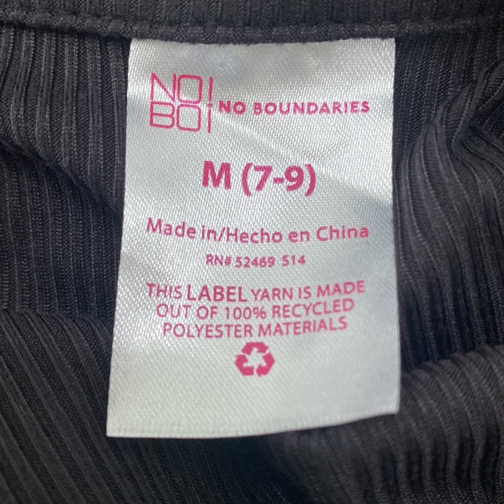 Black Light Knit Top with Button Details and Collared V-Neck​ - Picture 8 of 8